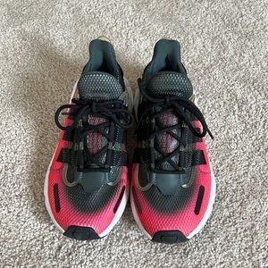 adidas Originals LXCON Mens Black Red Casual Sneakers Lifestyle Shoes G27579